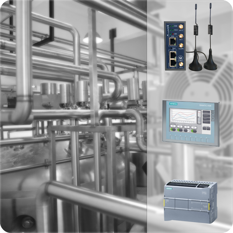 Use Case: Remote Inbetriebnahme einer Anlage auf Basis einer Siemens Simatic S7-1215 und dem KTP700 Basic Panel
